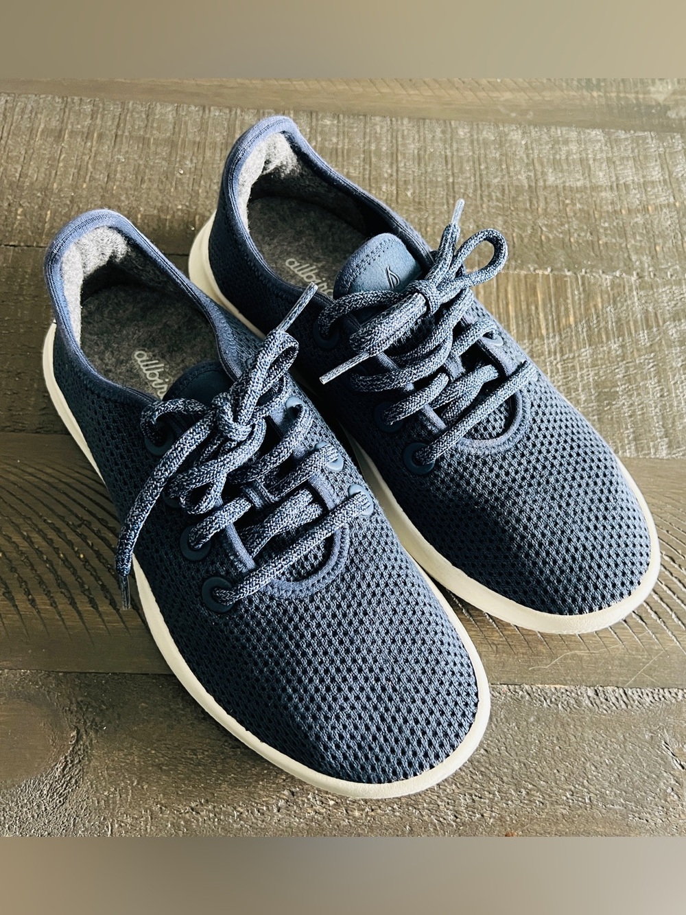 Allbirds Tree Runners Womens 7 Blue Wool Runner Sustainable Minimalist Shoes